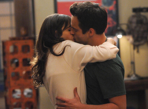 Zooey Deschanel, Jake Johnson, New Girl Zooey Deschanel, Jake Johnson, New Girl